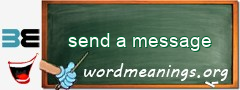 WordMeaning blackboard for send a message